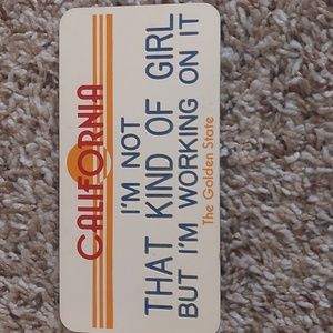 CA yoke license plate